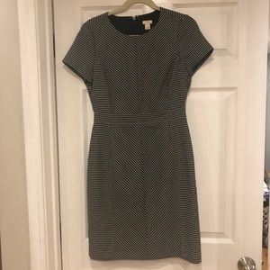 J Crew navy patterned dress. Size 4
